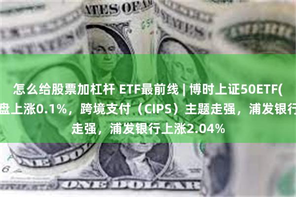 怎么给股票加杠杆 ETF最前线 | 博时上证50ETF(510710)早盘上涨0.1%，跨境支付（CIPS）主题走强，浦发银行上涨2.04%